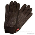 Men's Brown Leather Gloves for Winter (SW125)